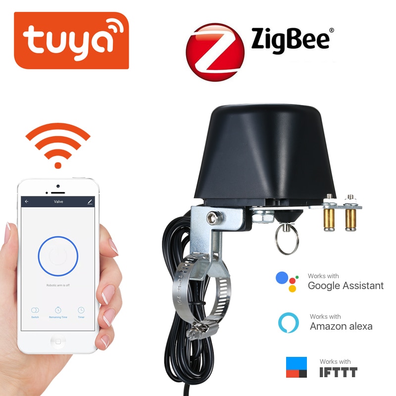 

Умный беспроводной клапан Tuya ZigBee для газа и воды