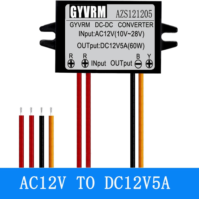

Преобразователь напряжения GYVRM AZS121201-05 12В 1-5А