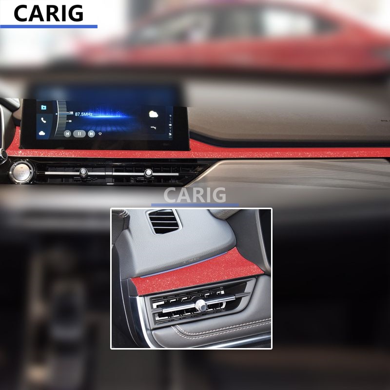 

Наклейка на панель для CHERY TIGGO 7/PRO 20-22, защитная пленка из углеродного волокна с узором, аксессуары для модификации интерьера