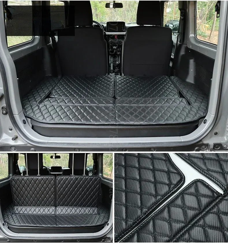 

Для Suzuki Jimny 2007-2025 индивидуальный коврик в багажник, новые детали для преобразования JB74, кожаный багажник, накладка на багажник, аксессуары