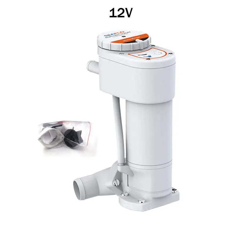 

Электрический насос для туалета RV 12 В/24 В, лодочный насос, морской туалет, ручной насос, аксессуары для сборки