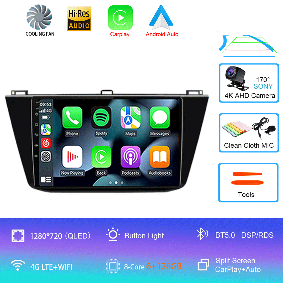 

Для VW Volkswagen Tiguan L 2016 2017-2022 Android 14 Carplay Авто Радио Мультимедийный Видеоплеер Навигация GPS Без 2Din 2 Din