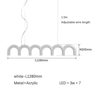 

Подвесной светильник JIANKEXING U-образный LED