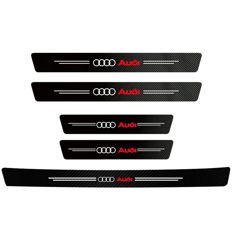 

Углеродные наклейки на пороги автомобильной двери для Audi Sline A1 A2 A3 A4 A5 A6 A7 A8 Q1 Q2 Q3 Q4 Q5 Q6 Q7 Q8 TT RS3 S5 B8 Quattro C6 B9 B6 S1 S3