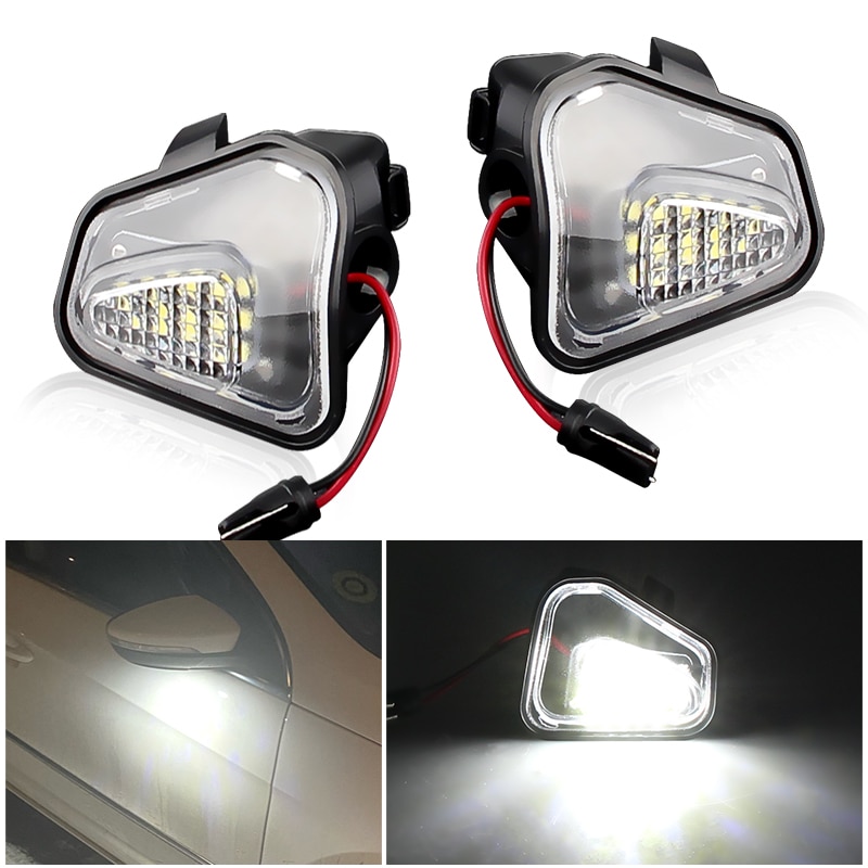 

2 шт. светодиодный светодиодсветильник подсветка для зеркала VW CC EOS Scirocco Jetta MK6 PASSAT B7 Alltrack 3C B7