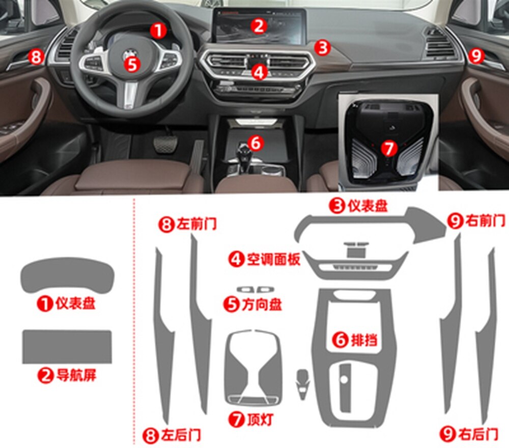 

Защитная пленка из ТПУ для BMW X3/X4/2022-2024, защита от царапин