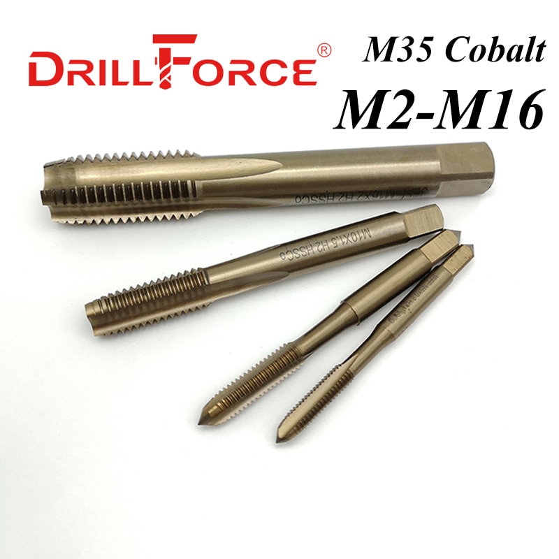 

DRILLFORCE Метчики для резьбы HSS CO M2-M16