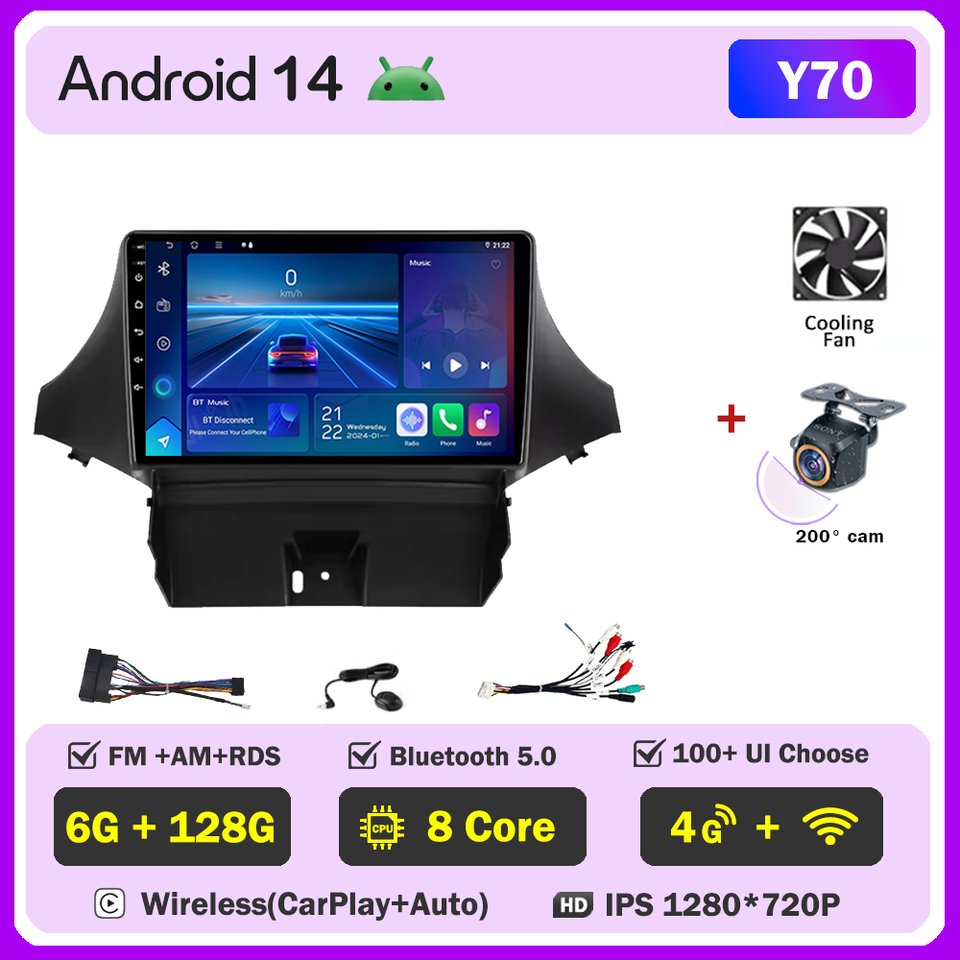 

2 Din Android 14 Авто Радиоплеер Carplay Bluetooth Для Chevrolet Orlando 2010-2018 Автомобильный стерео головное устройство 4G GPS Видеоплеер