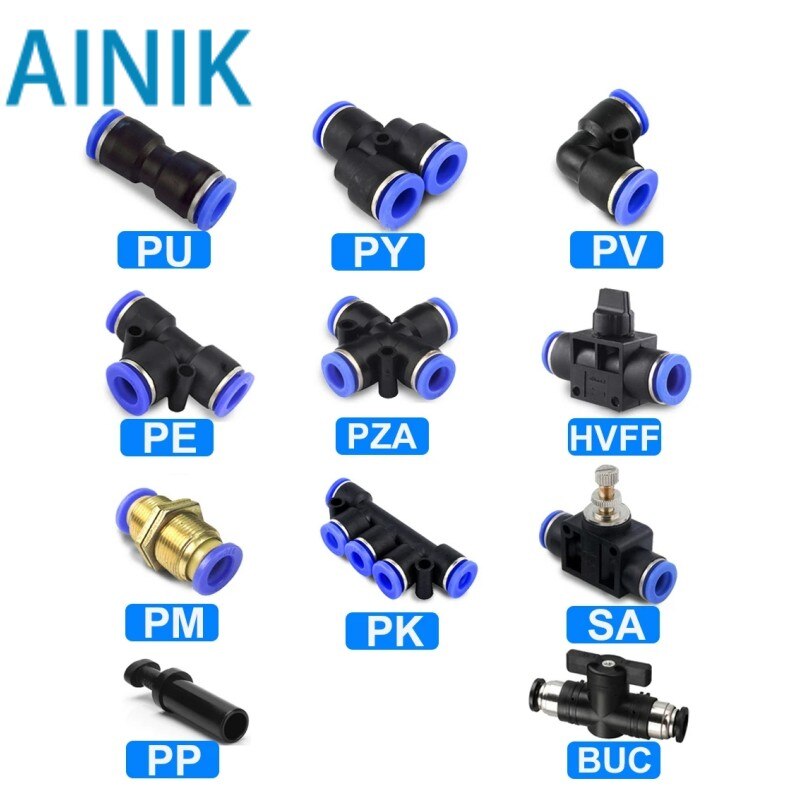 

Пневматические быстросъемные фитинги LISM PU PY 4-12 мм