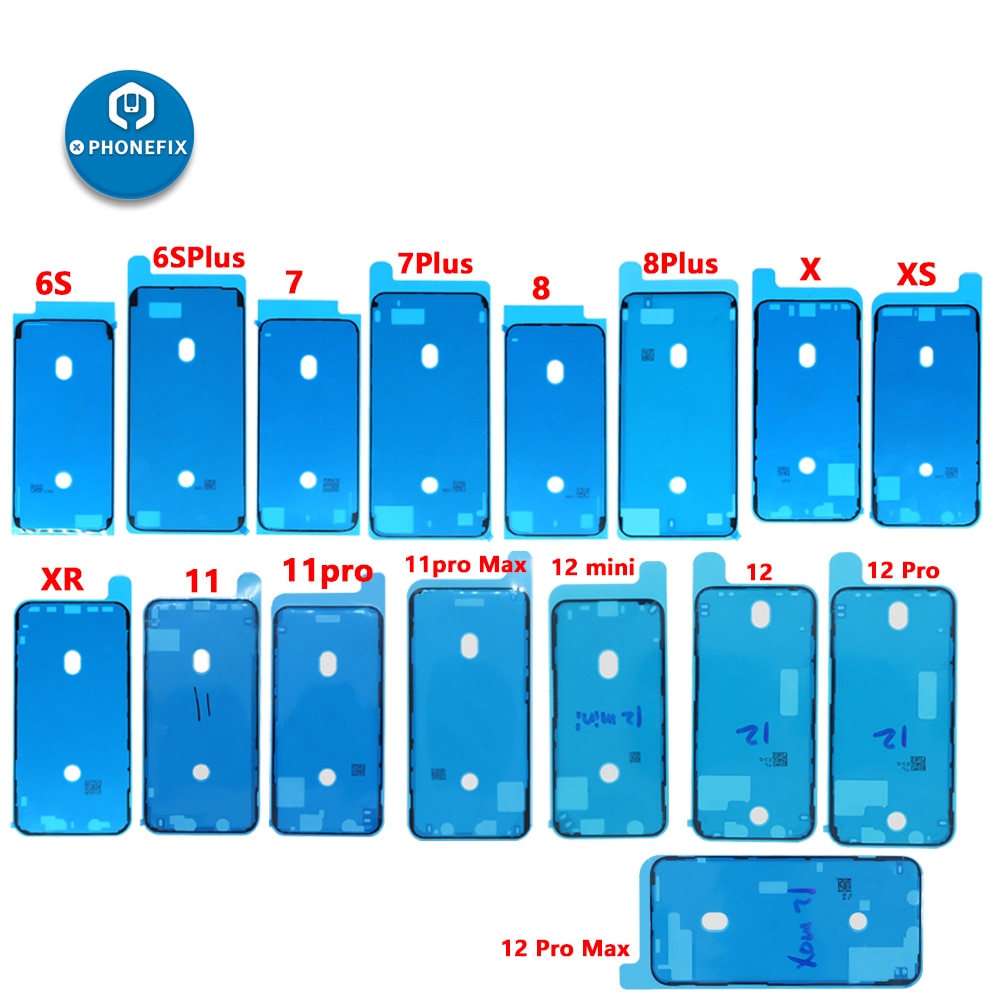 

Водонепроницаемая наклейка для IPhone 12Pro 12Mini 12 11 Pro X XS MAX XR 6 6S 7 8 8P, ЖК-экран, рамка, ободок, уплотнение, клейкая лента, комплект
