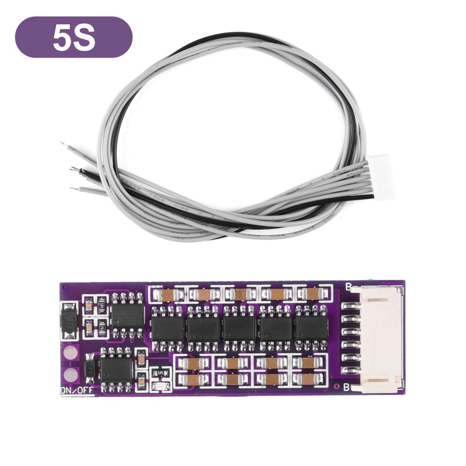 

Aideepen Балансировочная плата BMS для литиевых аккумуляторов 3S-21S 1.5A