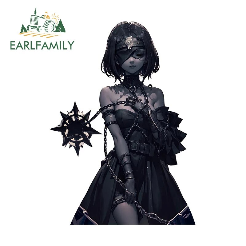

EARLFAMILY Готическая мрачная принцесса кукла автомобиль наклейка 3D Fanart Наклейка мотоцикл гоночный автомобиль граффити наклейки окно багажник Декор