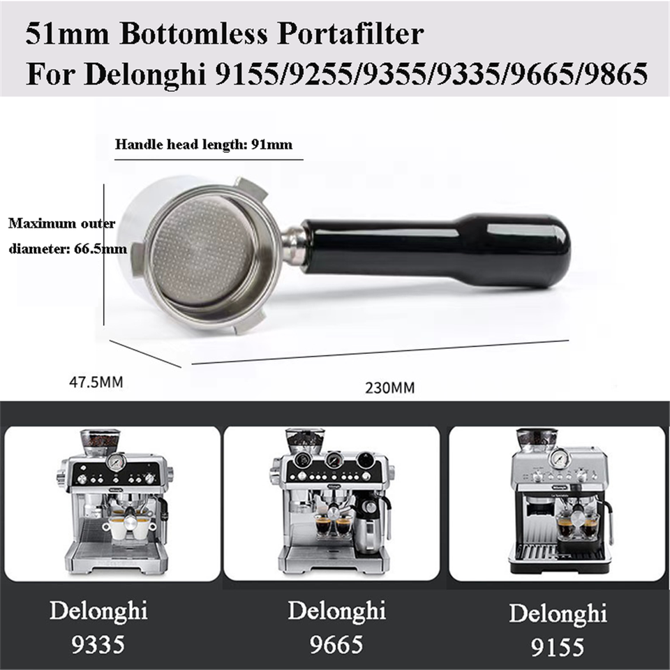 

Бездонный портафильтр для Delonghi из нержавеющей стали