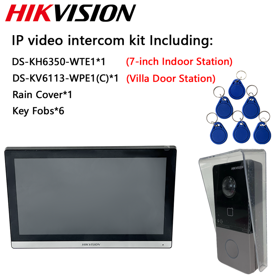 

IP-видеодомофон Hikvision DS-KH6350-WTE1
