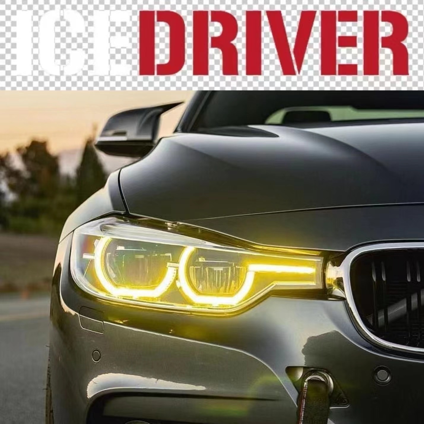 

Дневные ходовые огни Icedriver для BMW, многоцветсветодиодный светодиодные панели «ангельские глазки» серии 3, F30, RGB, F31, F34, 3 GT, красный, желтый, RGBW, DRL