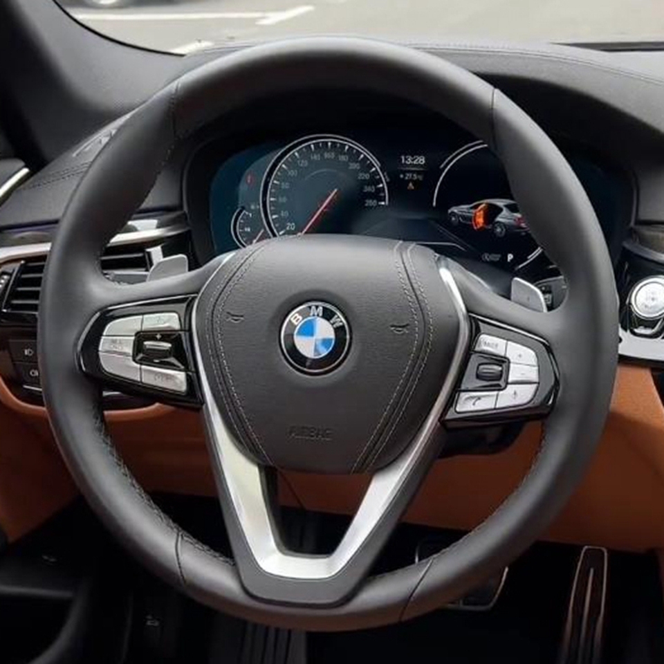 

Сшитый Вручную Нескользящий Кожаный Чехол На Руль Для BMW G30 530i 540i 520d 530e G32 GT 630i 630d - Дышащий, Износостойкий