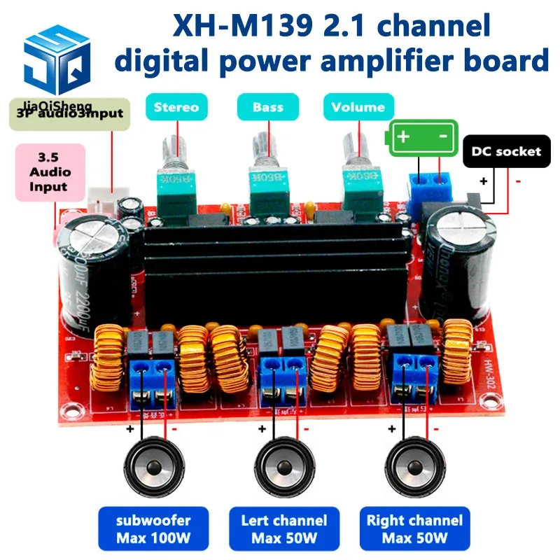 

Цифровой усилитель мощности JIAQISHENG JQS XH-M139