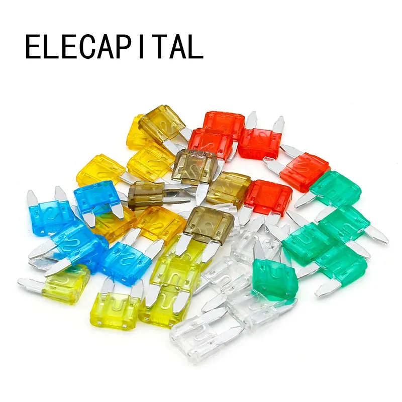 

35 шт. Мини-предохранители ELECAPITAL 5 7.5 10 15 20 25 30 AMP