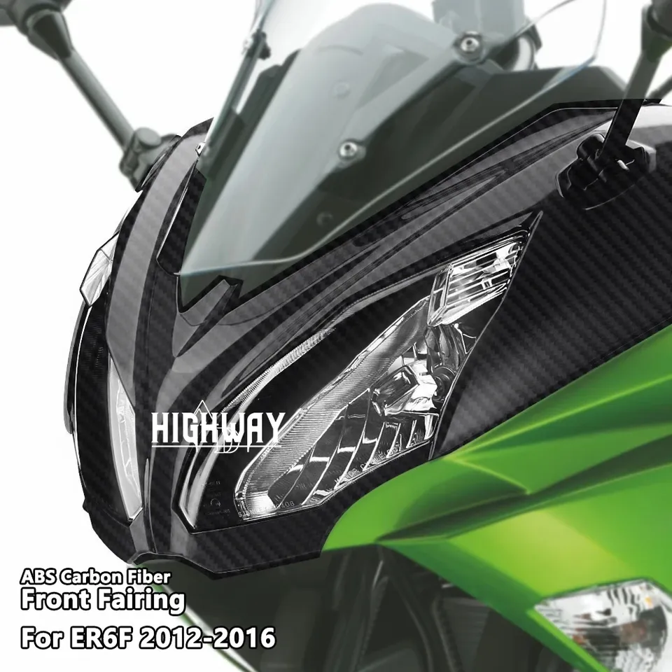 

Для KAWASAKI ER6F ER-6F 2012-2016 2013 2014 углеродное волокно, цветной передний обтекатель для мотоцикла, брызговик, обтекатель