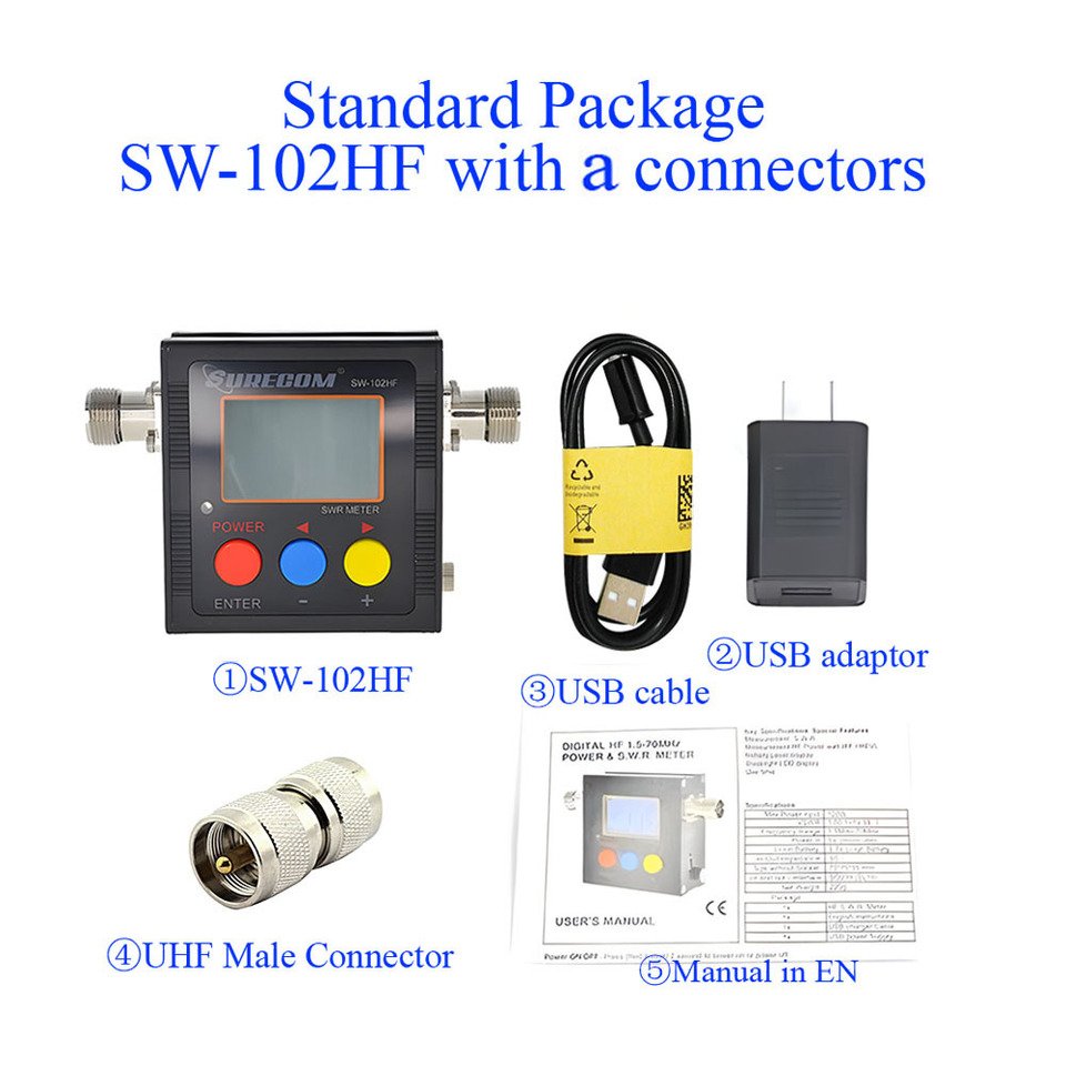 

ANYSECU SW102-HF Измеритель мощности для радио CB