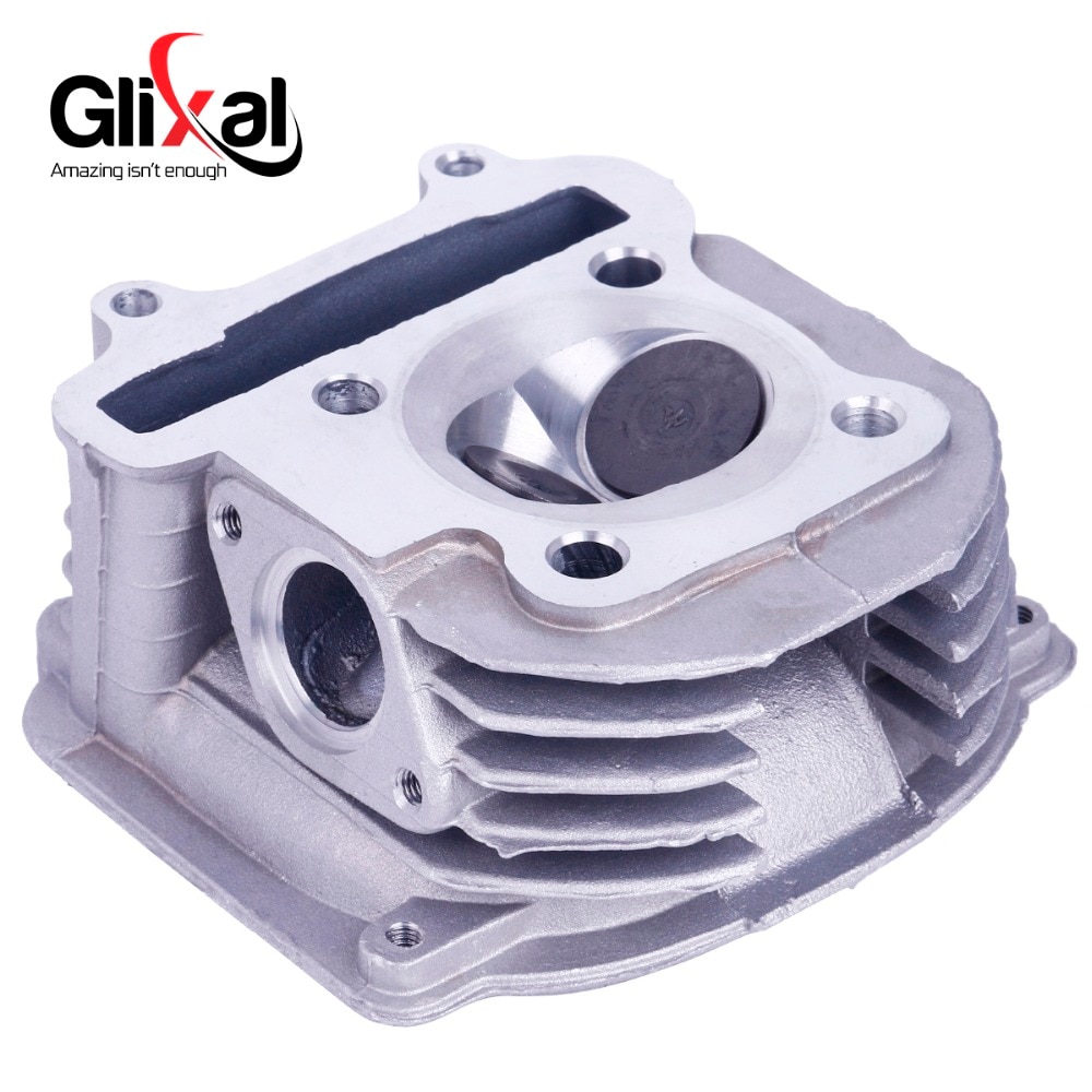 

Glixal GY6 180cc Китайский скутер 61 мм Высокопроизводительная головка блока цилиндров в сборе с клапанами 4T 157QMJ ATV Go Kart Багги Мопед Quad