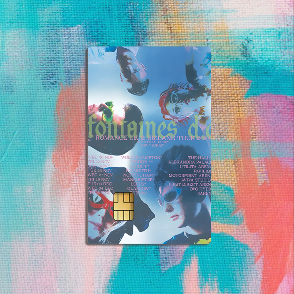 

Band Fontaines D.C наклейки кредитная Visa дебетовая банковская зарядная карта автобус метро водостойкая наклейка наклейка украшение