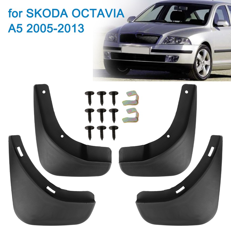 

4 шт., брызговики для SKODA OCTAVIA A5 2005-2013