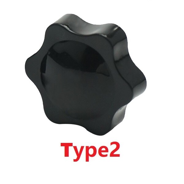 

Гайки для большого пальца M5 M6 M8 M10 сливовые ручные затягивающие гайки M12 50/100/200 шт. ручные резьбовые звездообразные механические черные Зажимная ручка ручные гайки