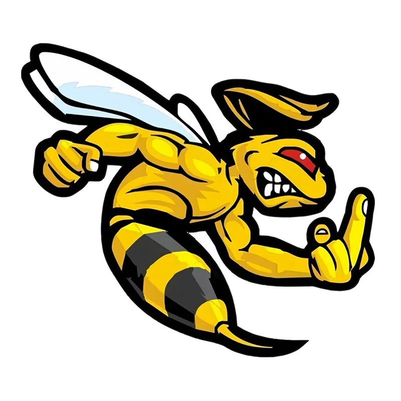 

LYKX Забавный самоклеящийся цветок Angry Wasp Bumblebee автомобильная наклейка водостойкое украшение на заднее окно бампера ПВХ наклейка
