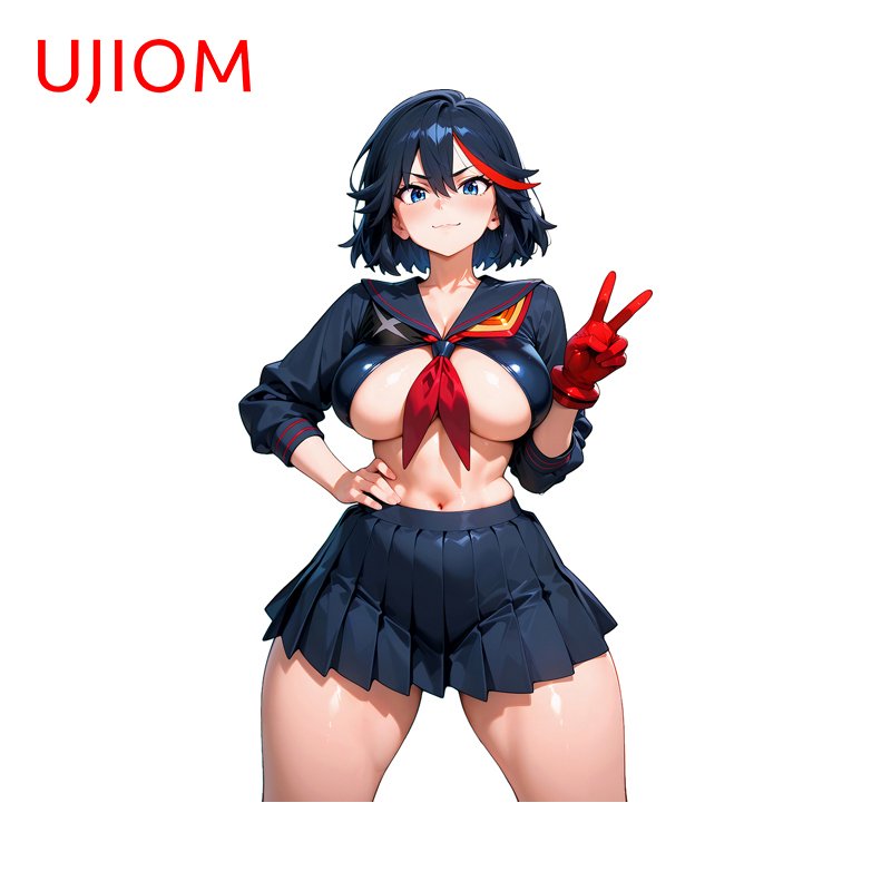 

UJIOM сексуальные Ryuuko аниме Waifu наклейки на стену современный компьютерный скейтборд наклейка практичные аксессуары для детской спальни украшения