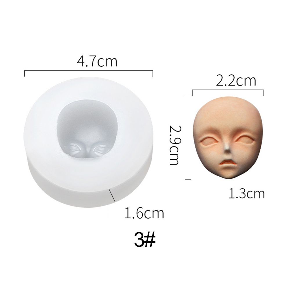 

Силиконовые 3D формы для детского лица, версия Q, форма для лица, аксессуары для модификации кукол, глиняная голова, искусственная кожа