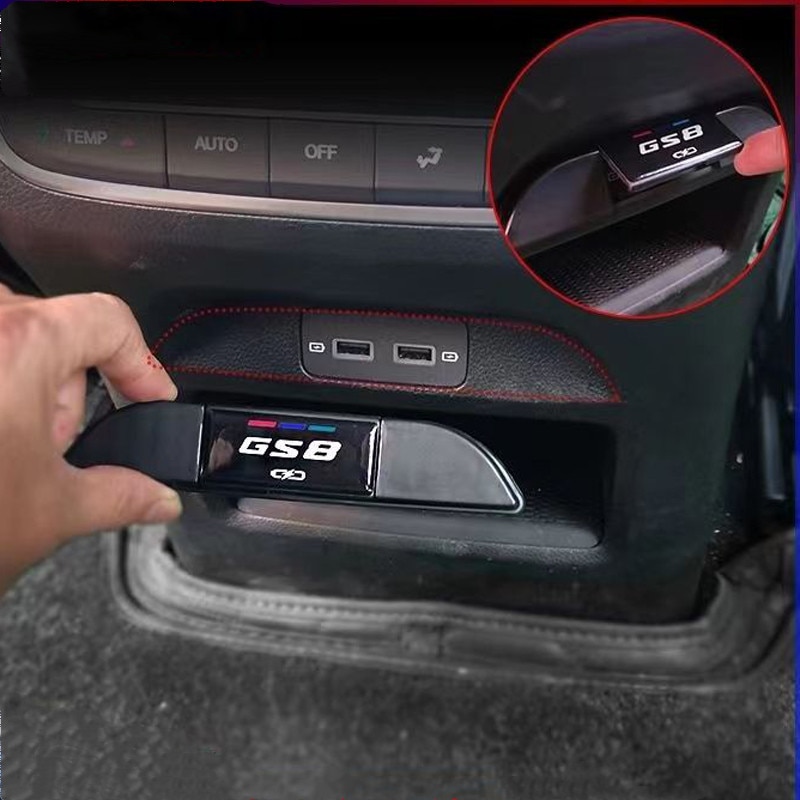 

Автомобильный Стайлинг интерьера для GAC GS8 2022 2023 аксессуары заднее зарядное устройство Защитная крышка USB гнездо отделка рамка