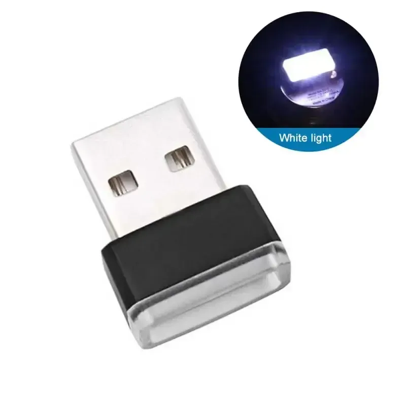 

Автомобильная usb-лампа для атмосферы, светодиодная декоративная лампа с бесплатной заменой, подсветка салона автомобиля, лампа для ног, атмосферная лампа для автомобиля