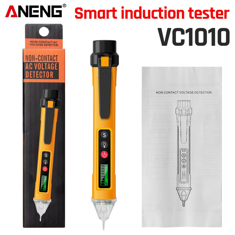 

ANENG VC1010 Умный Цифровой Индуктивный Тестер 12-1000 В, Детектор Напряжения