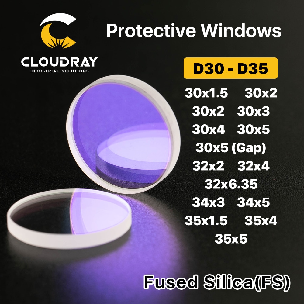 

Cloudray Прозрачные окна для лазера из кварцевого стекла 1064нм