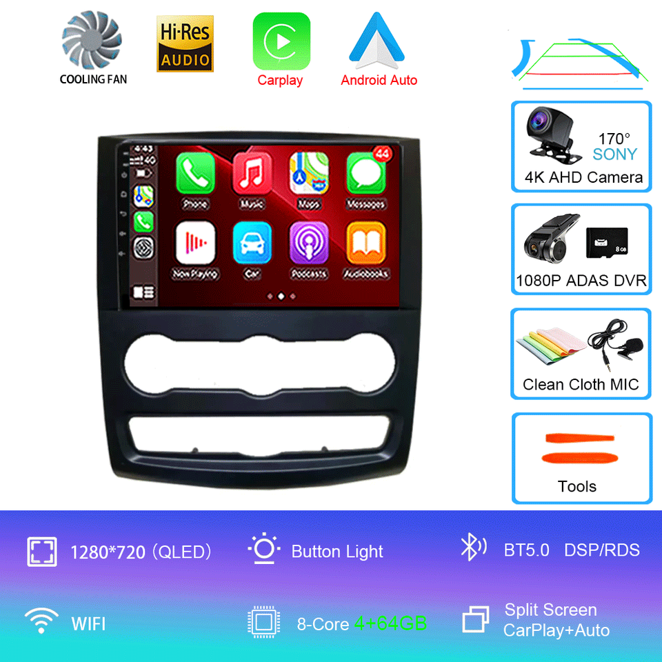 

10 "Android 14 для Mercedes Benz Sprinter 2K 8 + 256 ГБ QLED Android автомобильный радиоприемник мультимедийный видеоплеер GPS стерео CarPlay WIFI + 4G