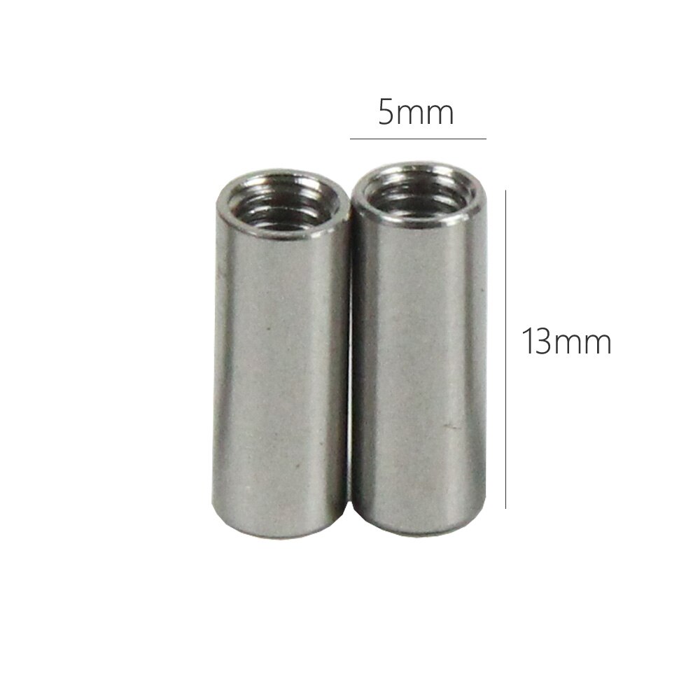 

2 шт., резьбовые втулки из нержавеющей стали, диаметр 5 мм