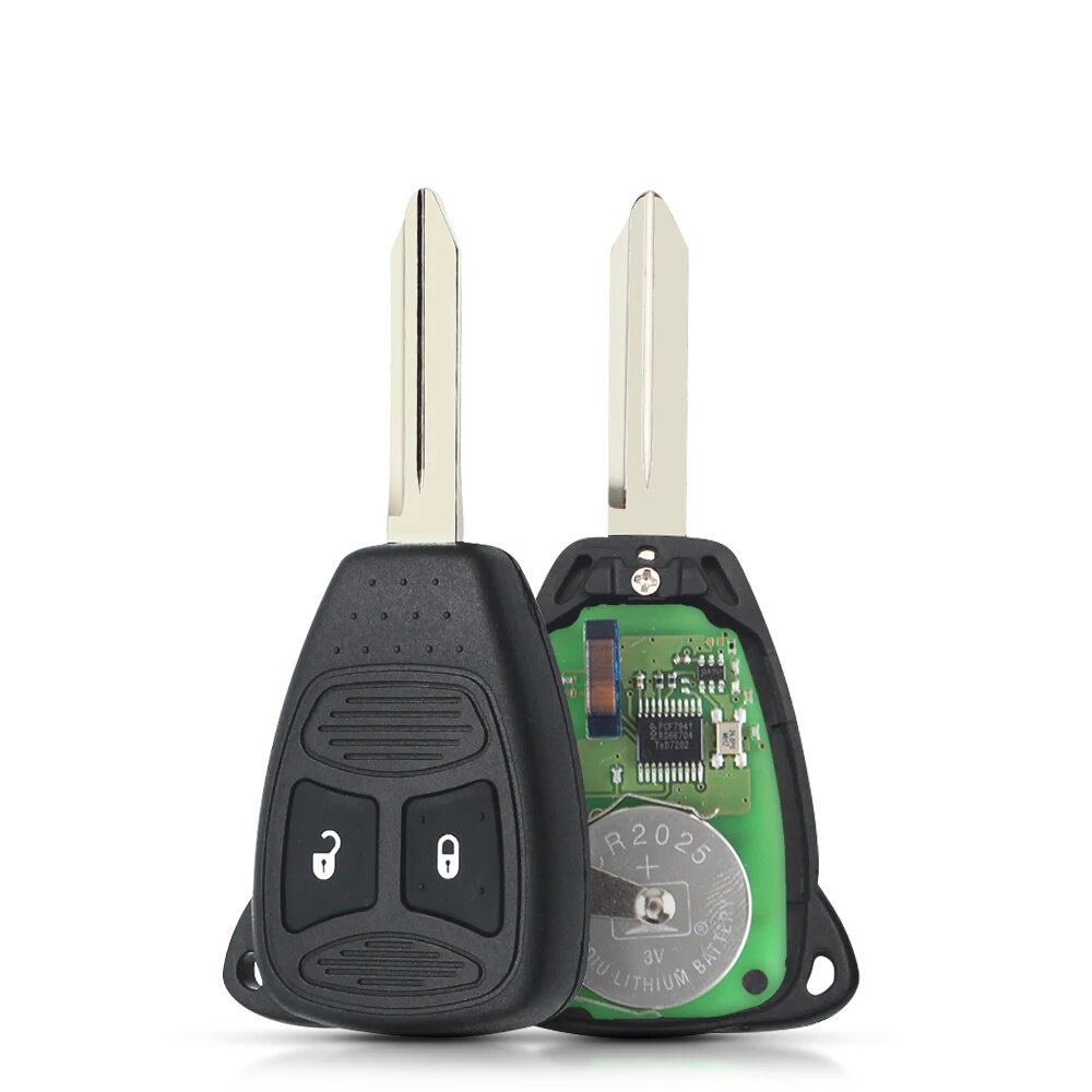 

KEYYOU 315 МГц дистанционный ключ KOBDT04A брелок 2 + 1 3 кнопки для Dodge Caliber Dakota Durango Magnum Nitro Ram 1500 2500 3500 Uncut Case