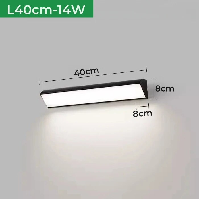 

LED настенный светильник Khelse с датчиком движения, черный/белый, алюминий, акрил