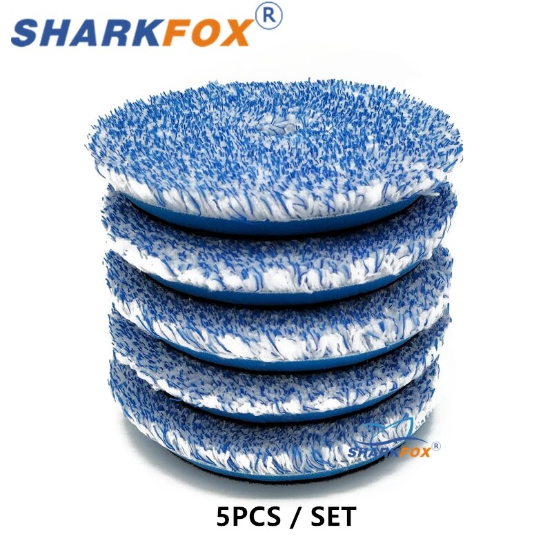 

Sharkfox 3/5/6 дюймов полировальные подушечки из микрофибры полировальные подушечки двойного действия