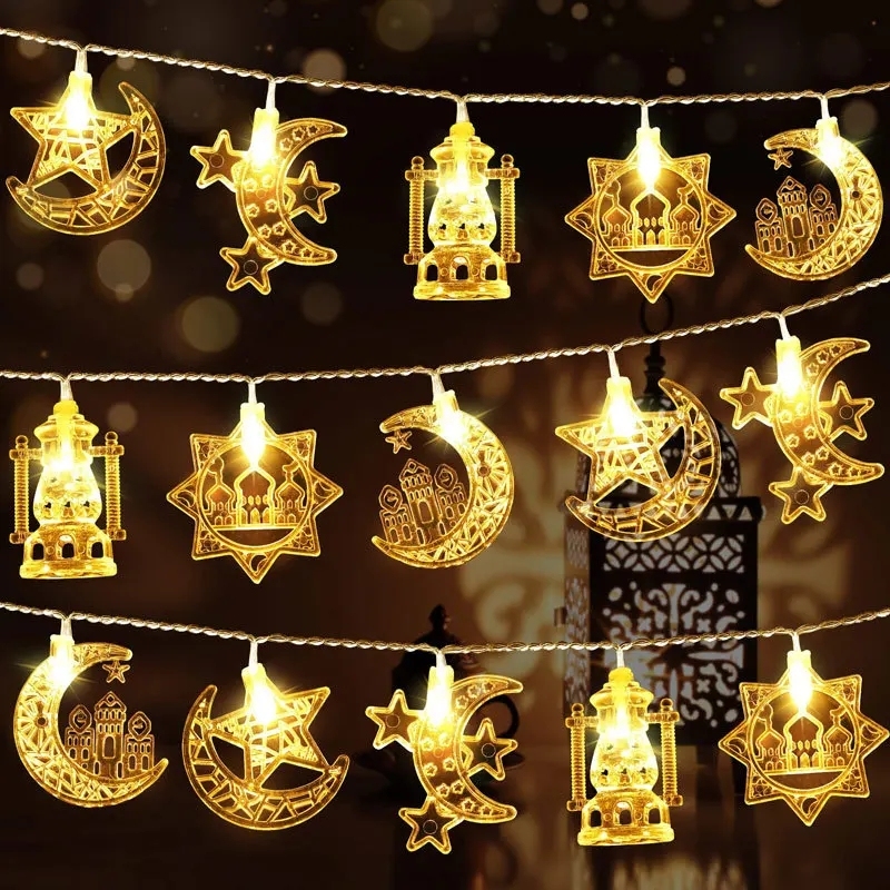 

Светодиодная гирлянда EID Mubarak ZQNYCY