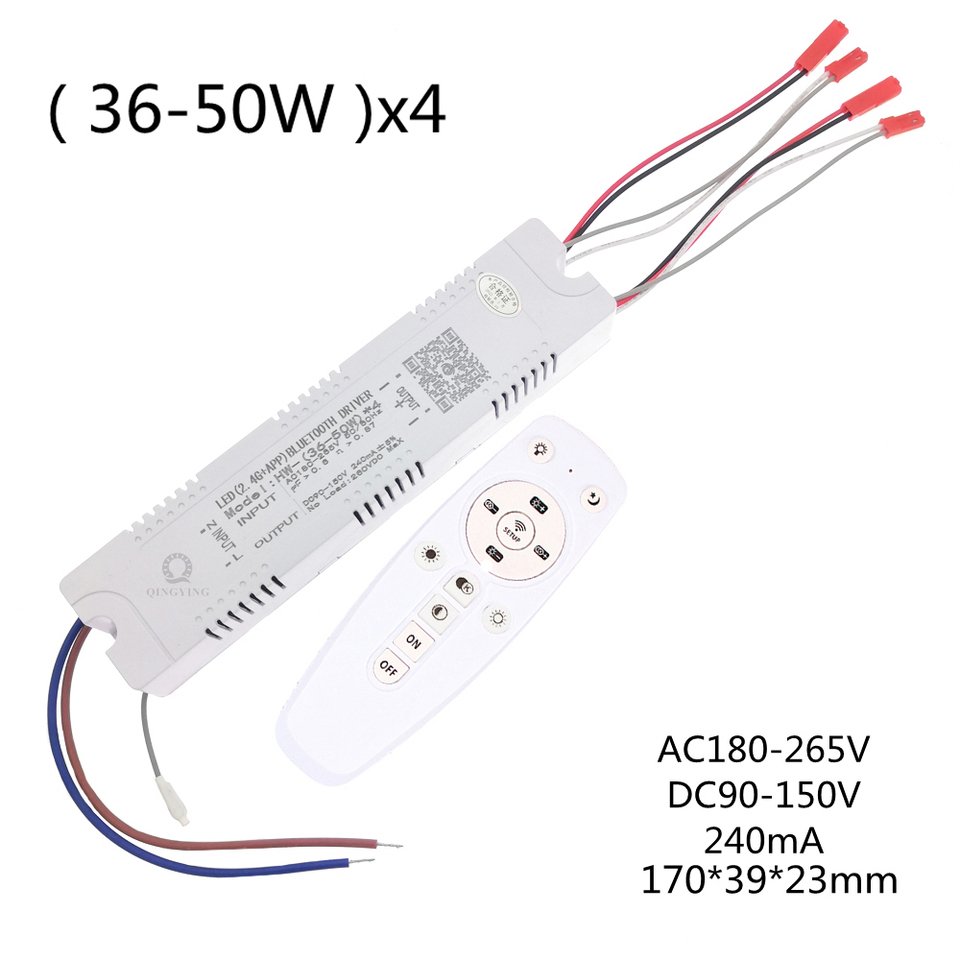 

QINGYING Трансформатор освещения 2,4G 36-50Wx4 200Вт