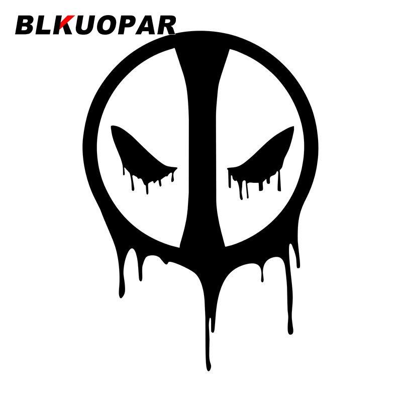 

BLKUOPAR Hero Mask логотип автомобильные наклейки виниловые аниме графика лазерные наклейки окклюзия царапины голографическая защита лобового стекла автомобиля