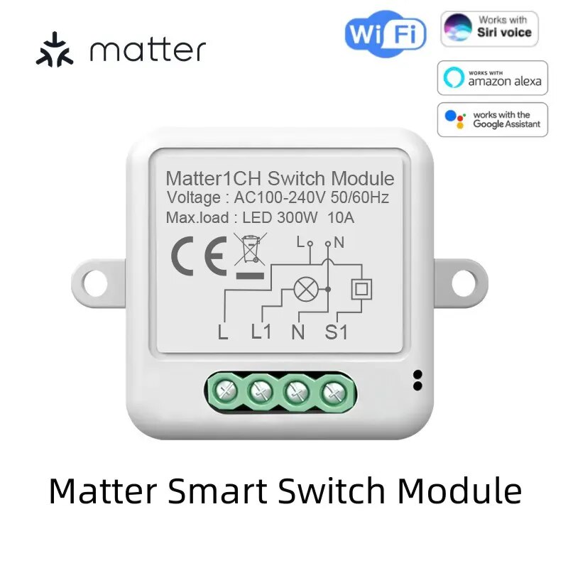 

SZKOSTON Matter WiFi умный релейный выключатель