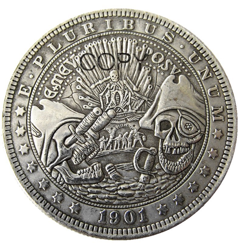

Серебряные реплики монет США 1901 Morgan Dollar