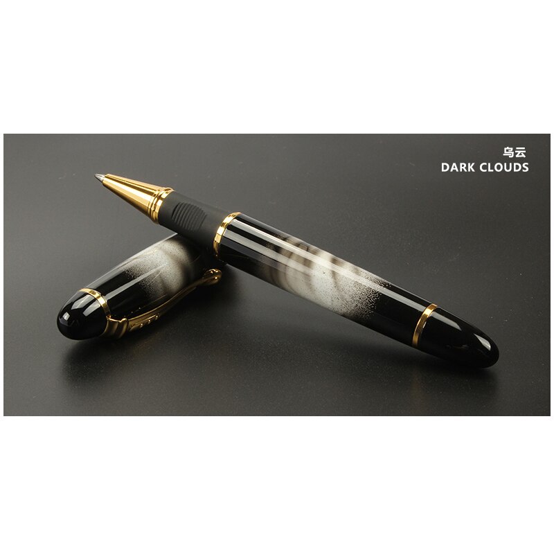 

1 шт. Jinhao X450 гладкая ручка-роллер для письма с черным стержнем 0,7 мм, высококачественные металлические чернильные ручки для студентов, офисных принадлежностей