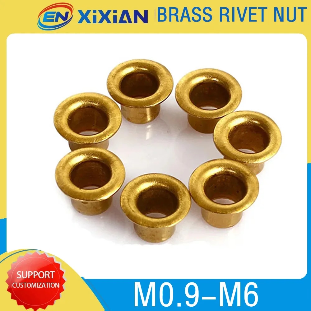 

Латунные трубчатые заклепки M0.9, M1.3, M1.5, M2, M2.5, M3, M4, M5, M6, двухсторонняя печатная плата, гвозди для печатной платы, металлическая гайка