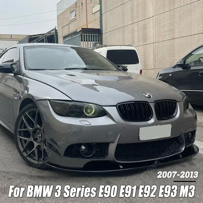 

Для BMW 3 серии E90 E91 E92 E93 M3 2007-2013 автомобильный передний бампер, сплиттер, спойлер, диффузор, защита, глянцевый черный, аксессуары