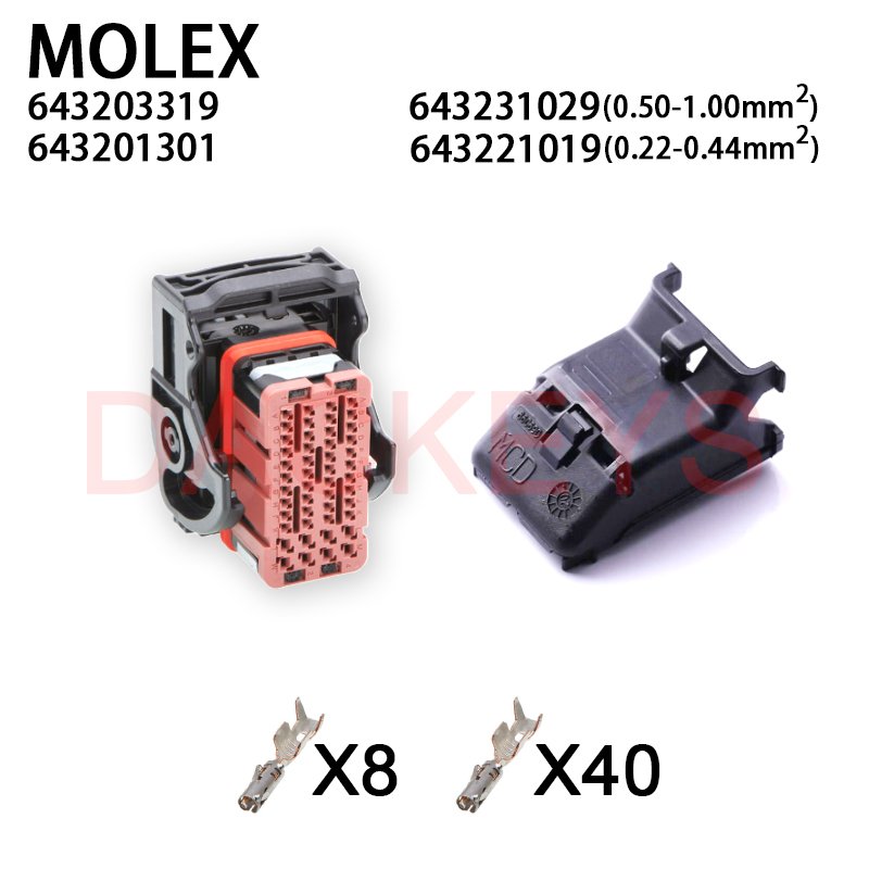 

Автомобильный разъем Molex 48-контактный, 64320-3311, 64320-3318, 64320-3315, 64320-3319, 1 шт