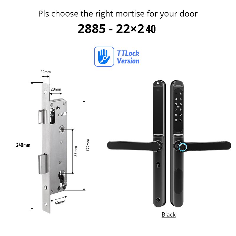 

TTlock Уличный электронный замок для ворот с датчиком отпечатков пальцев